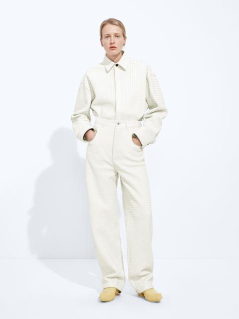 Small Intrecciato Leather Pants