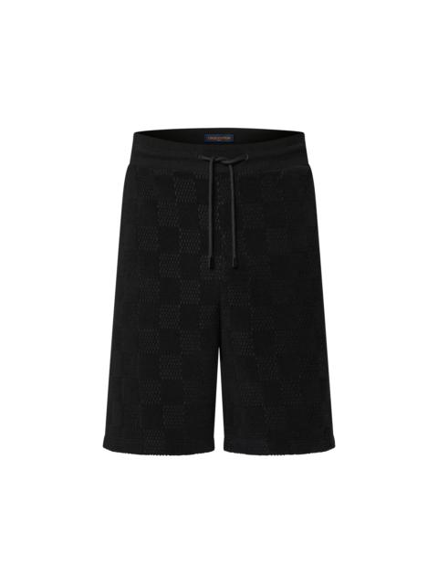 Damier French Terry Cotton Shorts