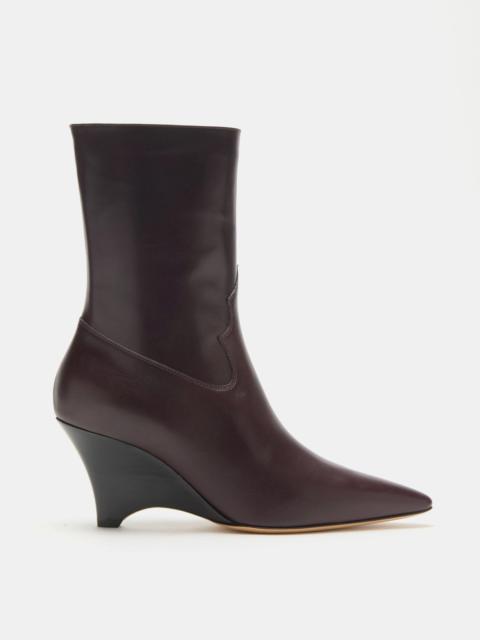 Camille Tall Boot / Plum Leather