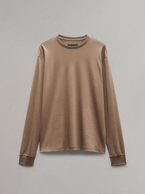 Relaxed Fit Contrast-Trim Cotton Tee