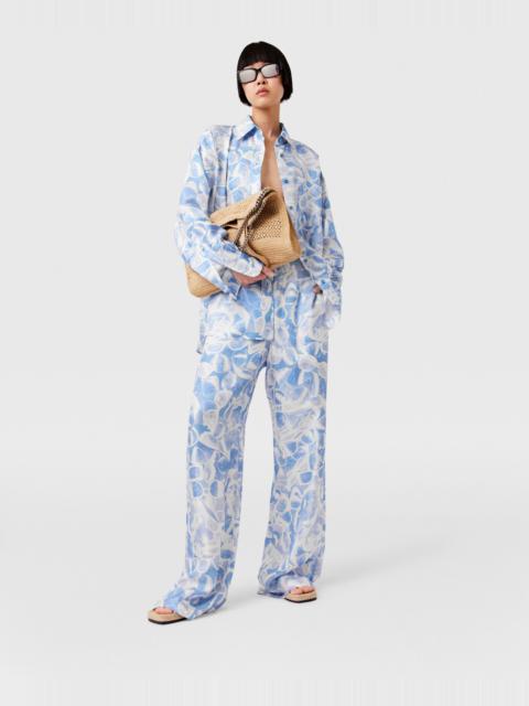 Sunglasses Print Straight-Leg Pants