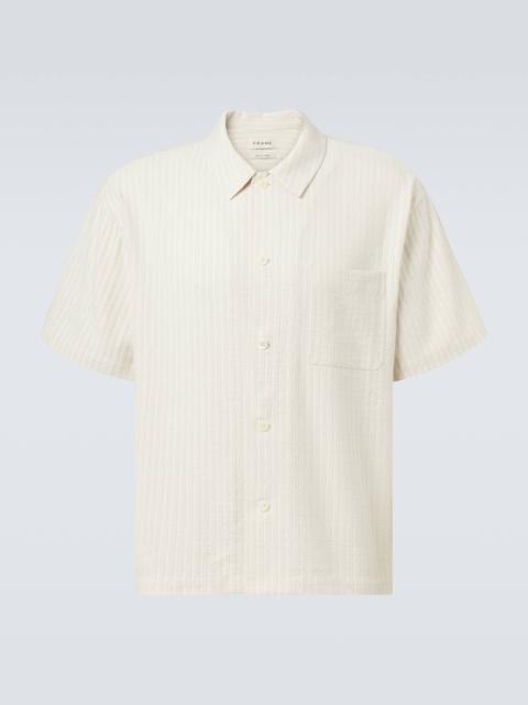 Striped bowling shirt