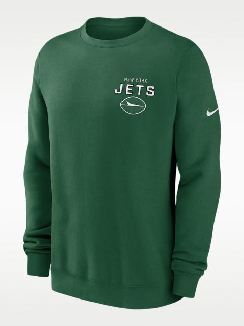 New York Jets Draw Block Club Men's Nike NFL Pullover Crew
