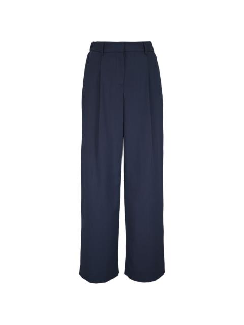 pleated tailored trousers