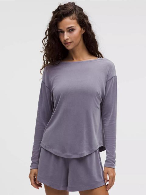 Drapey Softstreme Boatneck Long-Sleeve Shirt