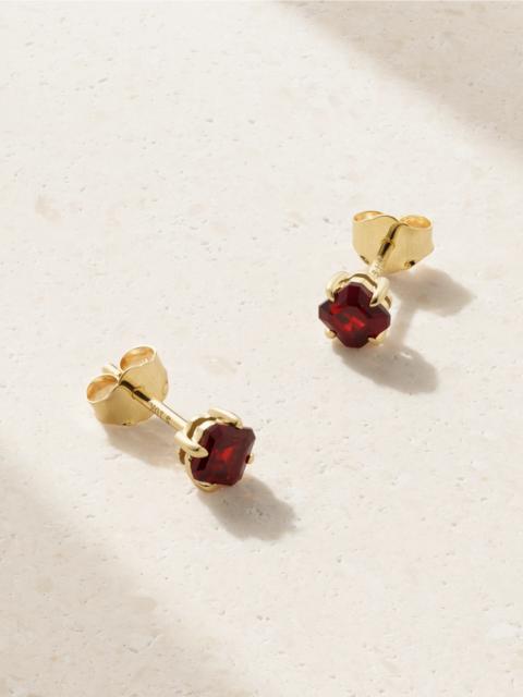 10-karat Gold Garnet Earrings