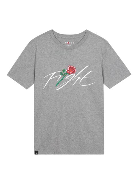 Air Jordan Flight Rose T-Shirt 'Grey' DQ7391-091