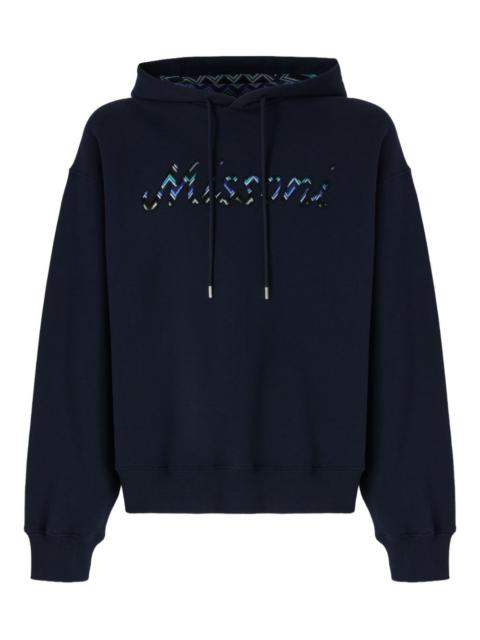 logo-appliqué hoodie
