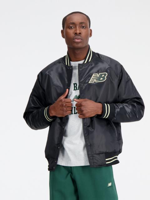 Athletics Varsity Satin Bomber Jacket