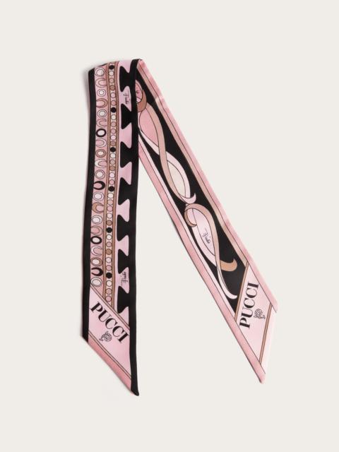 MIXED PRINT SILK TWILL SCARF