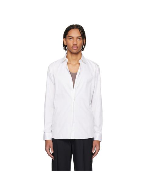 White Stretch Cotton Modern-Fit Shirt