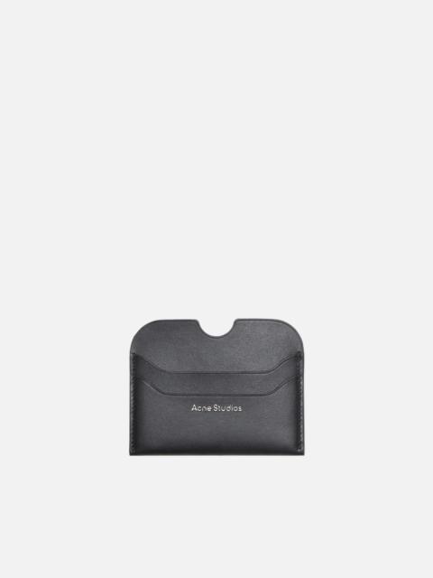 Leather card holder - Black