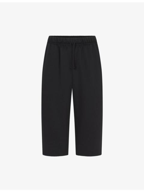 Drawstring-Waist Side-Pocket Cotton-Blend Shorts