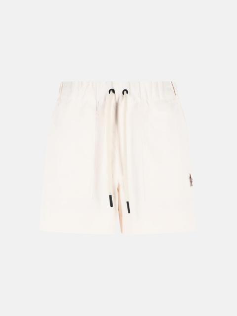TECHNICAL 'FROISSÉ' SHORTS IVORY WHITE