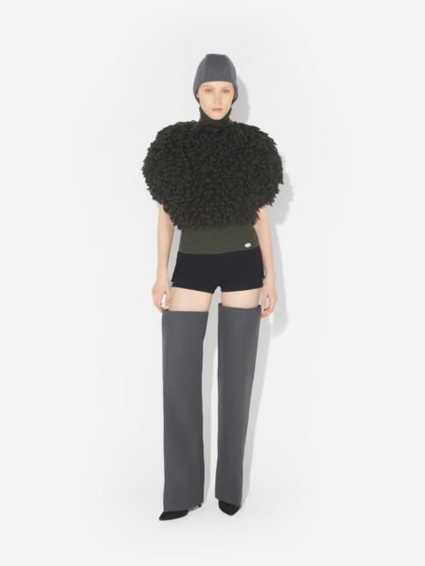 THE SLEEVELESS LOOP-STITCH SWEATER