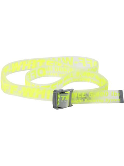 OFF-WHITE Rubber Industrial Belt (SS19) Fluo Yellow