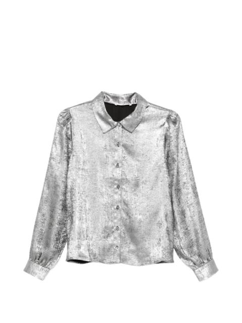 shiny staple blouse