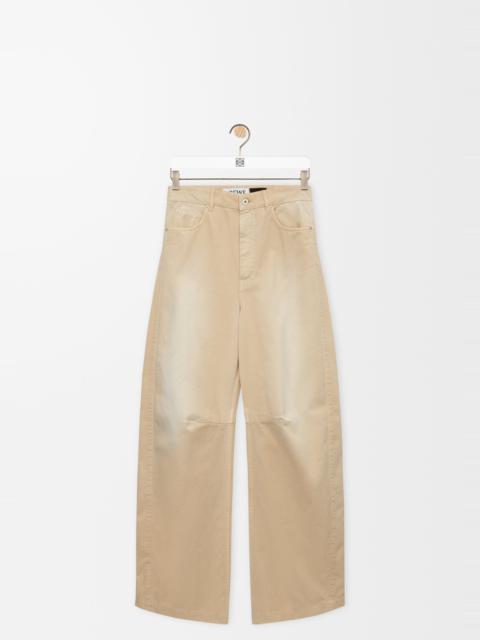 Barrel trousers in cotton