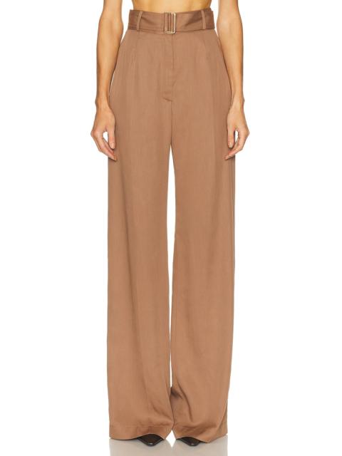 Belted Wide Leg Trouser