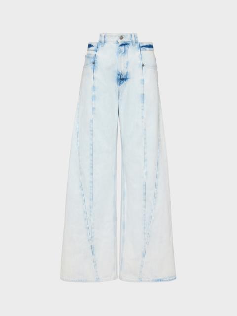 Bleached Spliced Jeans
