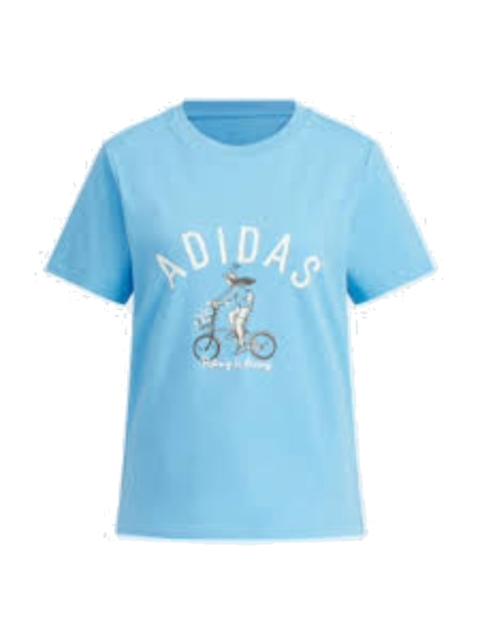 (WMNS) adidas Original T-Shirt Asia Sizing 'Blue' JN7771
