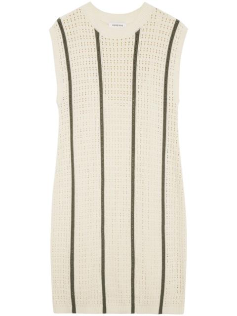 Lanie open-knit minidress