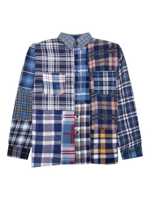 patchwork flannel shirt