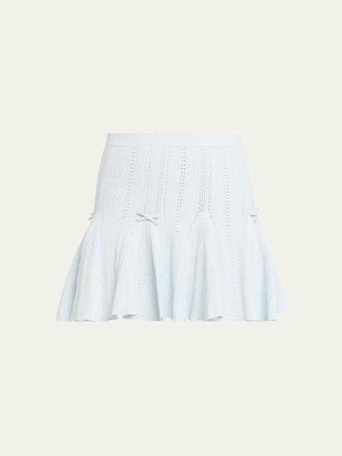 Meryl Rib Pointelle Mini Skirt