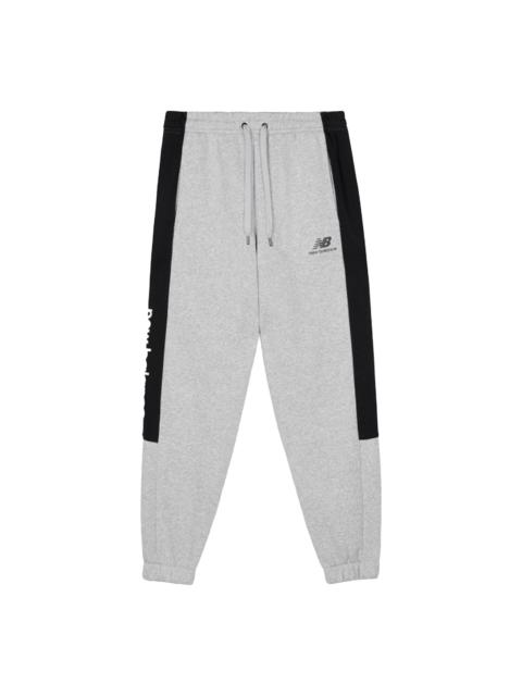 New Balance Cotton Sport Joggers 'Grey Black' AMP03344-AG