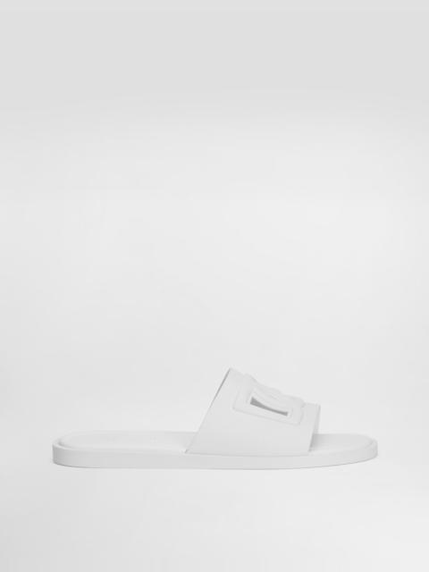 Rubber beachwear sliders