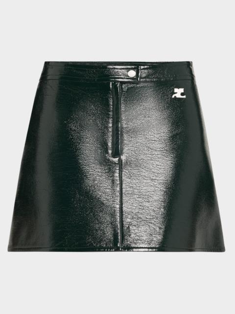 Reedition Vinyl Mini Skirt