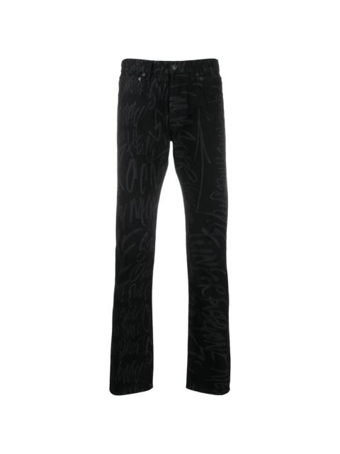 x Disney scribble printed trousers