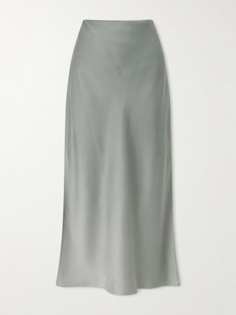 Satin Midi Skirt