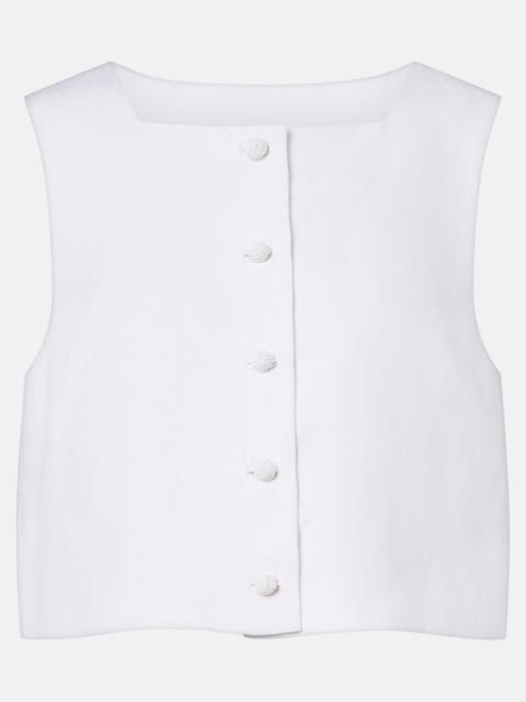 Rio linen crop top