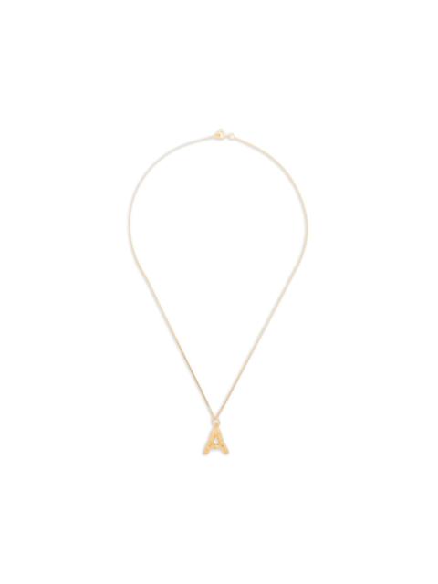 A-initial charm necklace