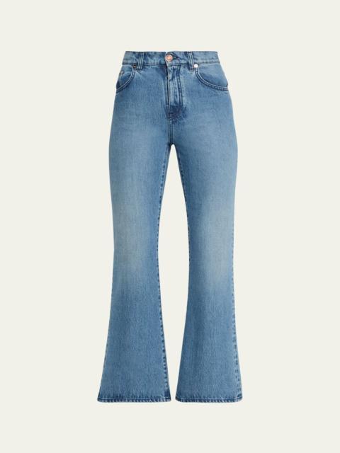 Ezra Cropped Bootcut Denim Jeans
