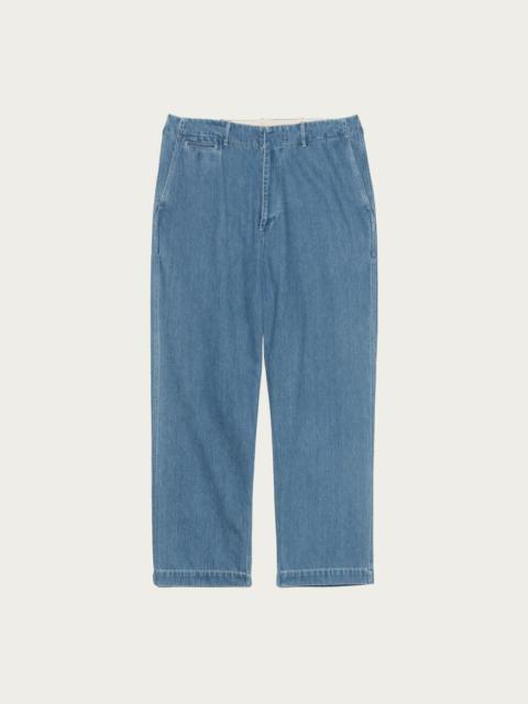 Wide Denim Pants - Light Indigo