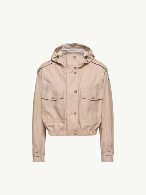 Carex Hooded Cotton Blend Poplin Jacket