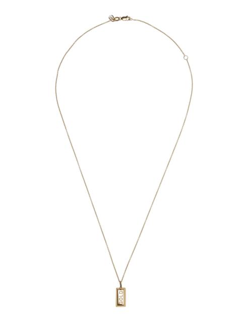 14K Gold Charm Necklace gold