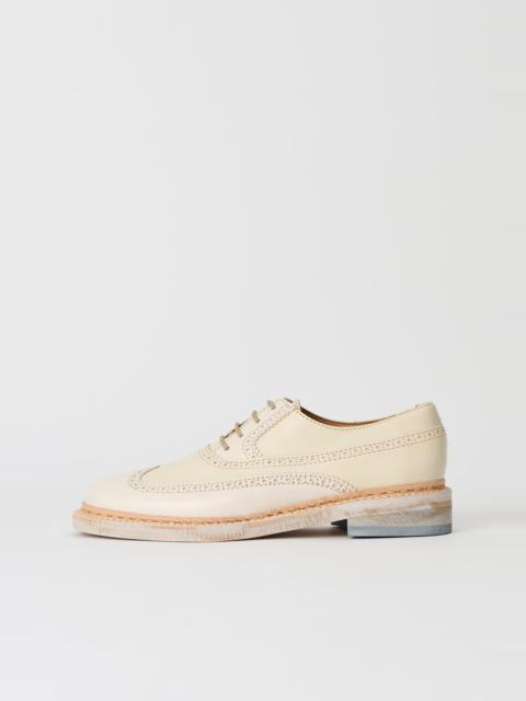 Brogue Parade Deep Ecru Leather
