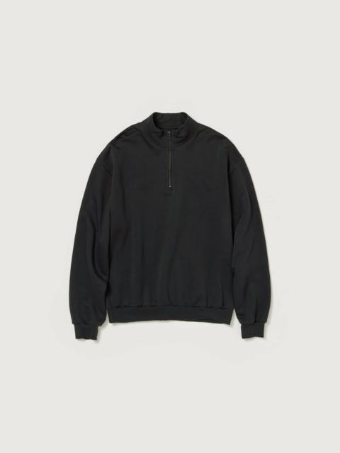 ELASTIC HIGH GAUGE SWEAT HALF ZIP P/O