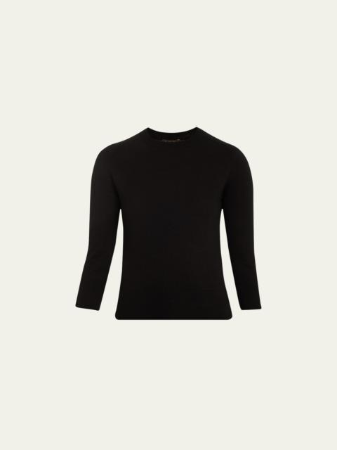 Girocollo Manica Neo Piuma Cashmere Sweater