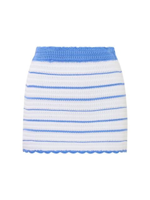 Willette Knitted Cotton Skirt blue