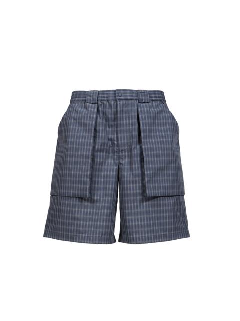 TECH 3D POCKET CARGO SHORTS SUMMER PLAID / SMOKE BLU
