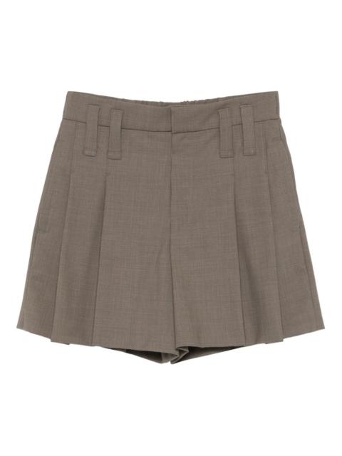 pleated shorts