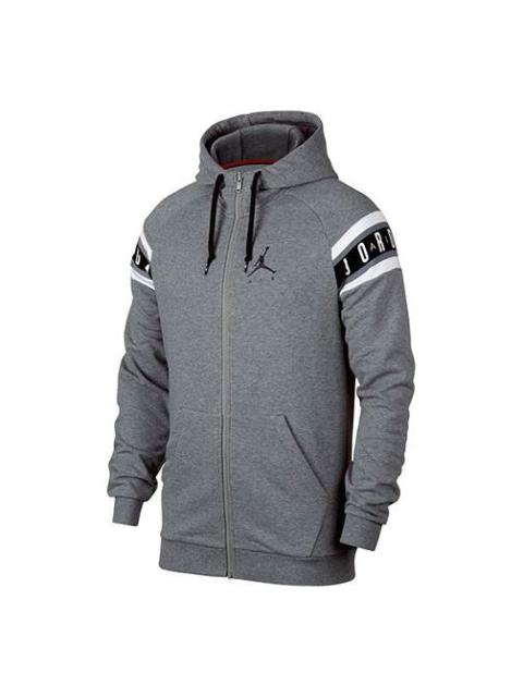 Air Jordan Jumpman hooded Long Sleeves Jacket Gray AR2249-091