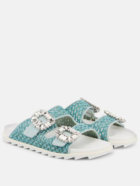 Slidy Viv' crystal-embellished sandals