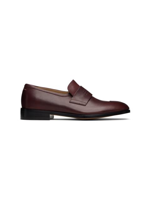 Burgundy New Classic Stitch Loafers