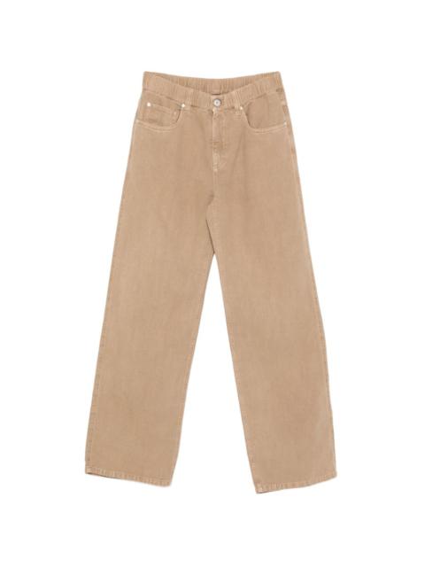 elasticated-waistband trousers