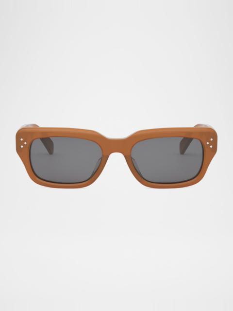 Men's Bold 3 Dots Rectangle Sunglasses